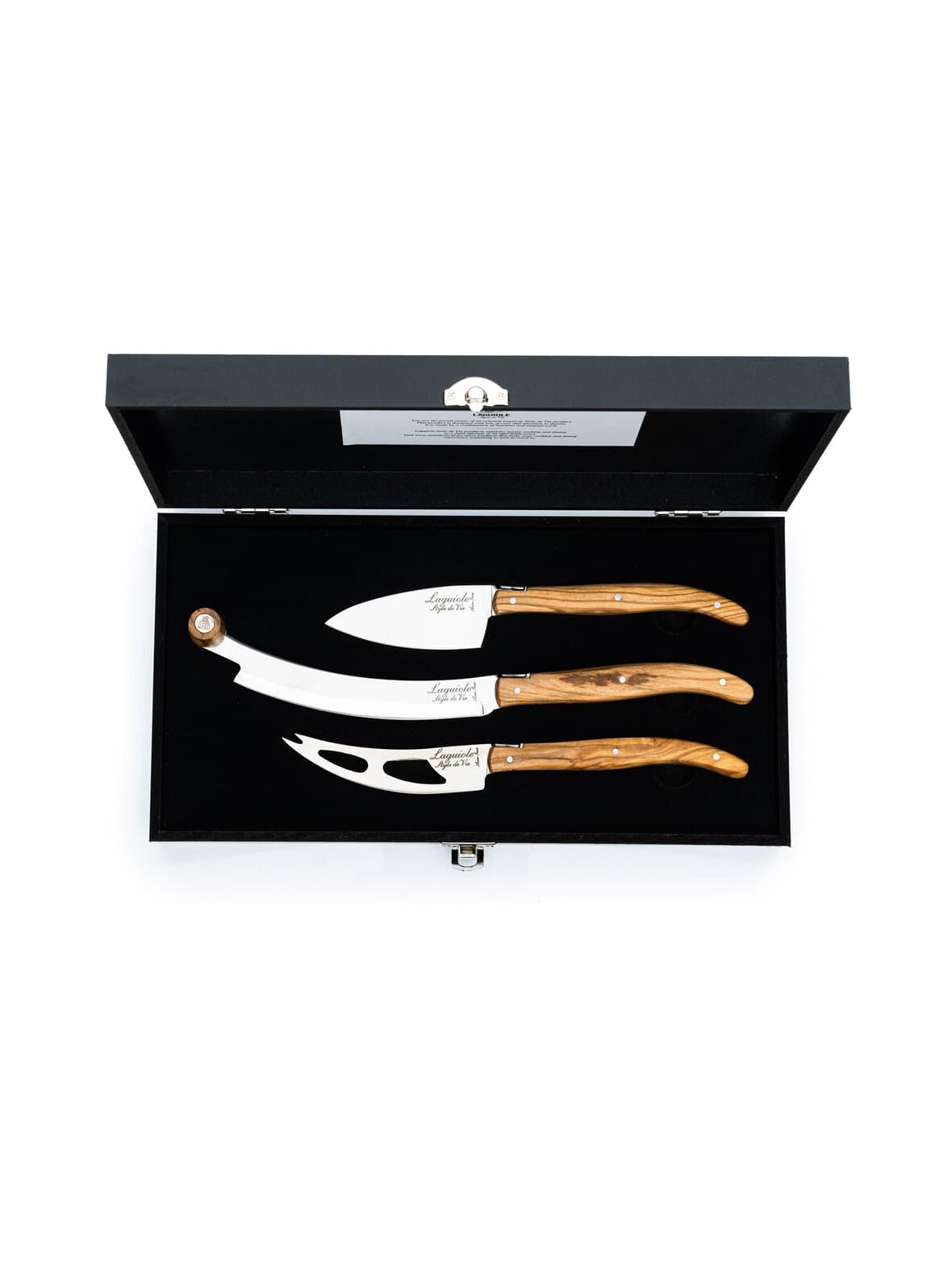 Style de vie cheese knives set- oliivi- ja juustoveitsipakkaus 3 kpl – Laguiole