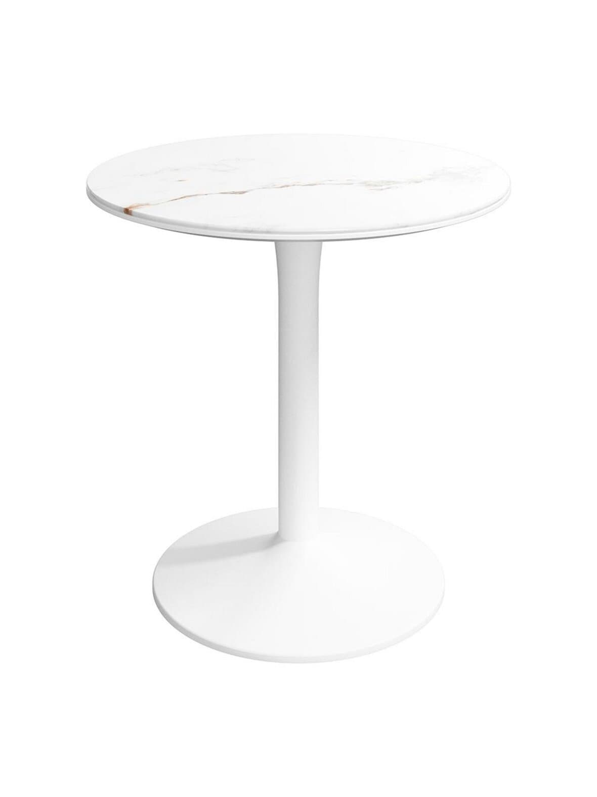 New york -ruokapöytä valkoinen keramiikka / valkoinen ⌀ 80 cm – BoConcept