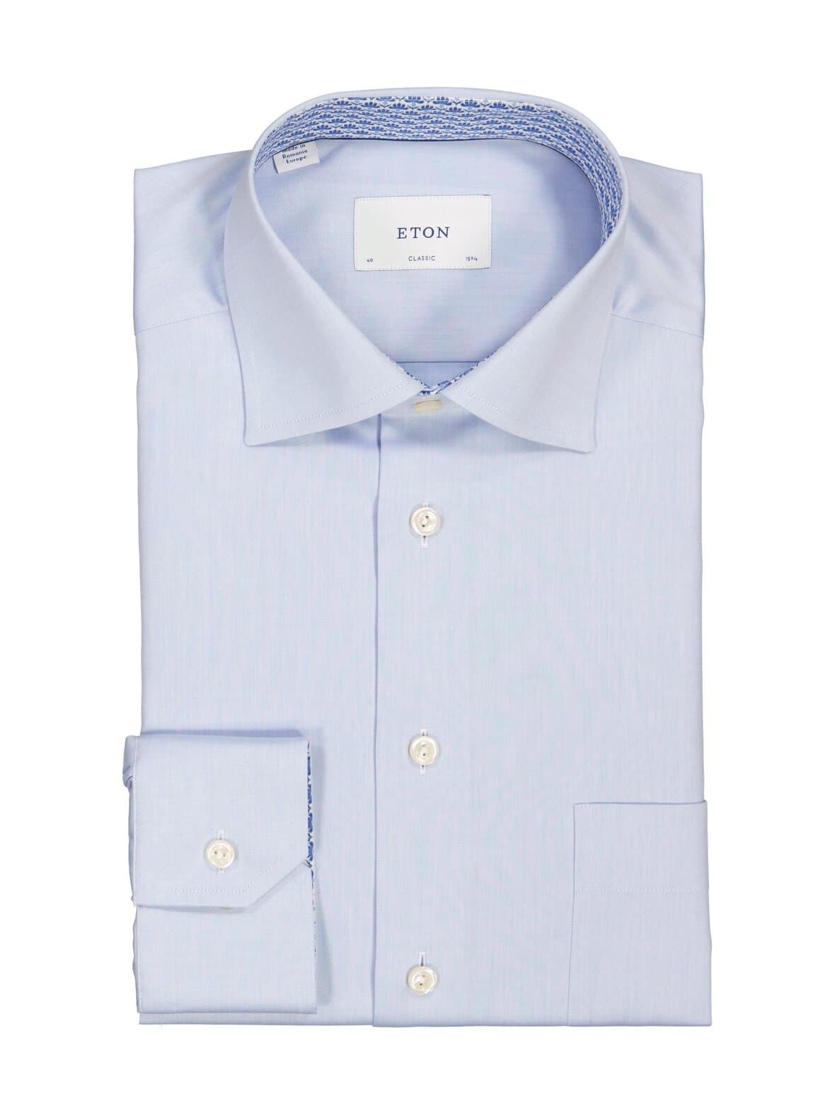 Classic fit floral effect -kauluspaita – Eton