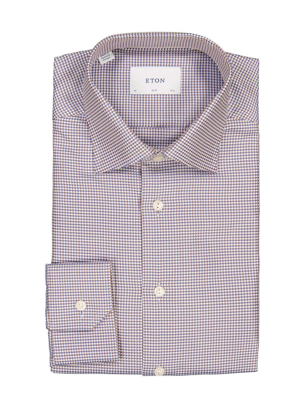 Long sleeve slim fit twill -kauluspaita – Eton