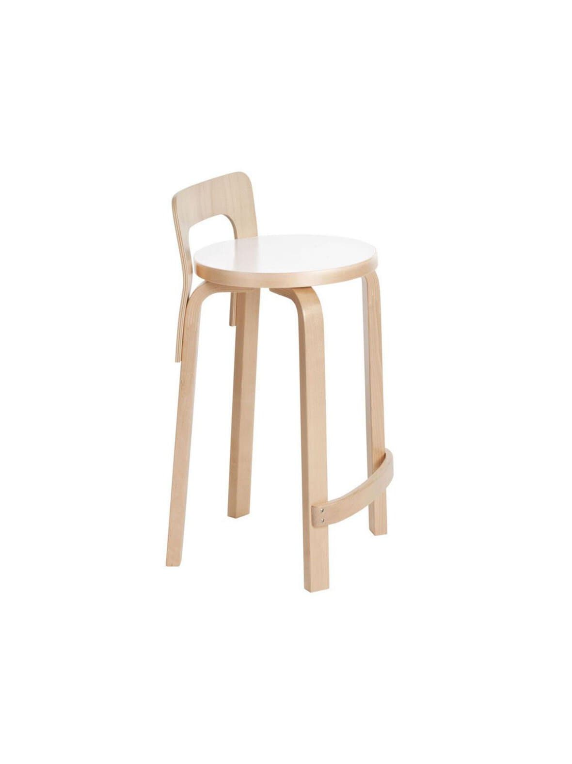 Työtuoli k65 koivu/valkoinen laminaatti – Artek