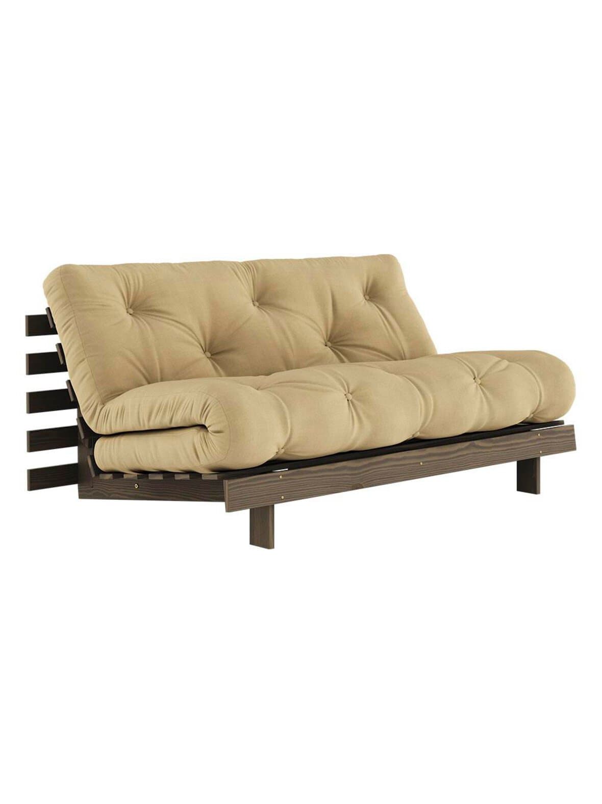 Roots-futonsohva wheat beige/ruskea l 160 cm – Karup
