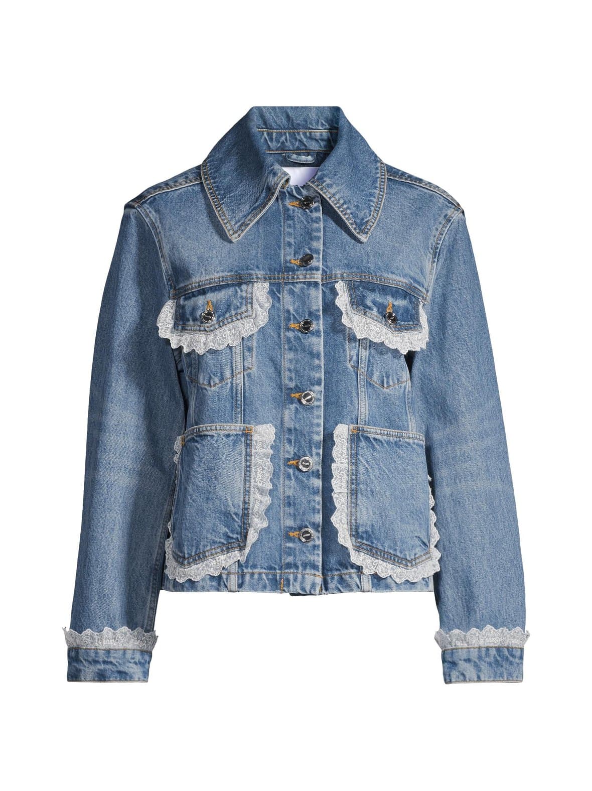 Rigid denim lace -takki – GANNI