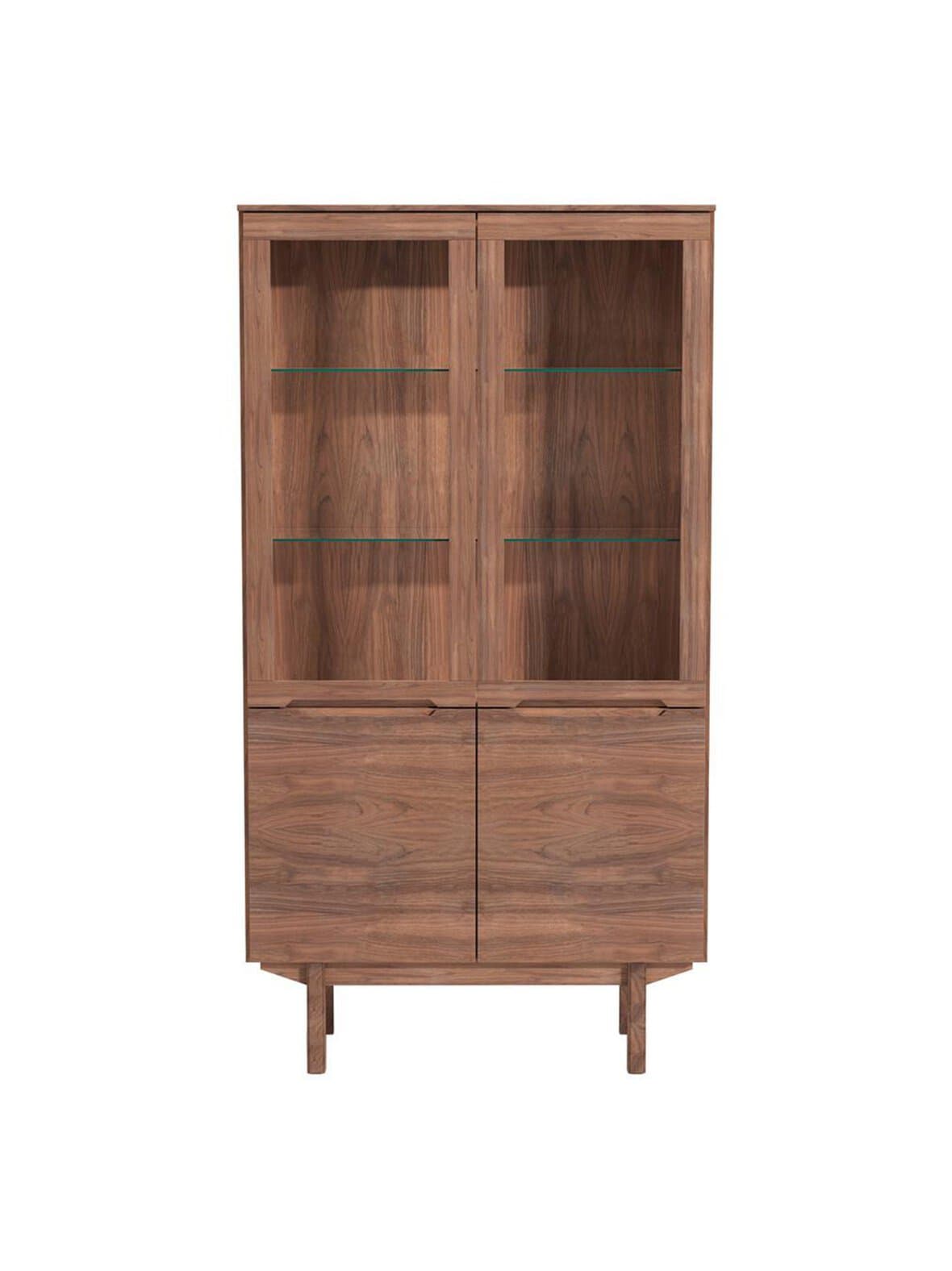 #307-vitriini öljytty pähkinäviilu 182 x 98 cm – Skovby Möbelfabrik