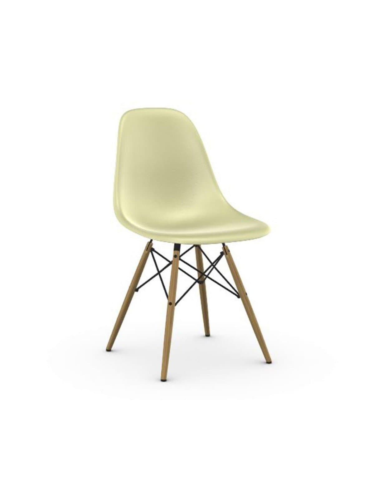 Eames dsw fiberglass -tuoli parchment/vaalea vaahtera – Vitra