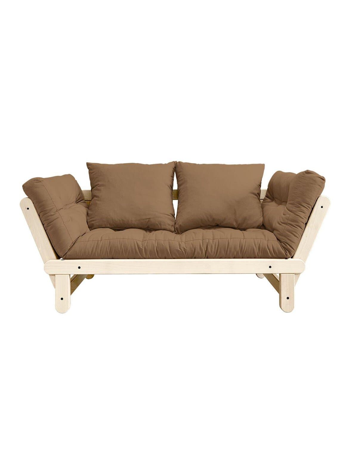 Beat-futonsohva mocca/mänty l 162 cm – Karup