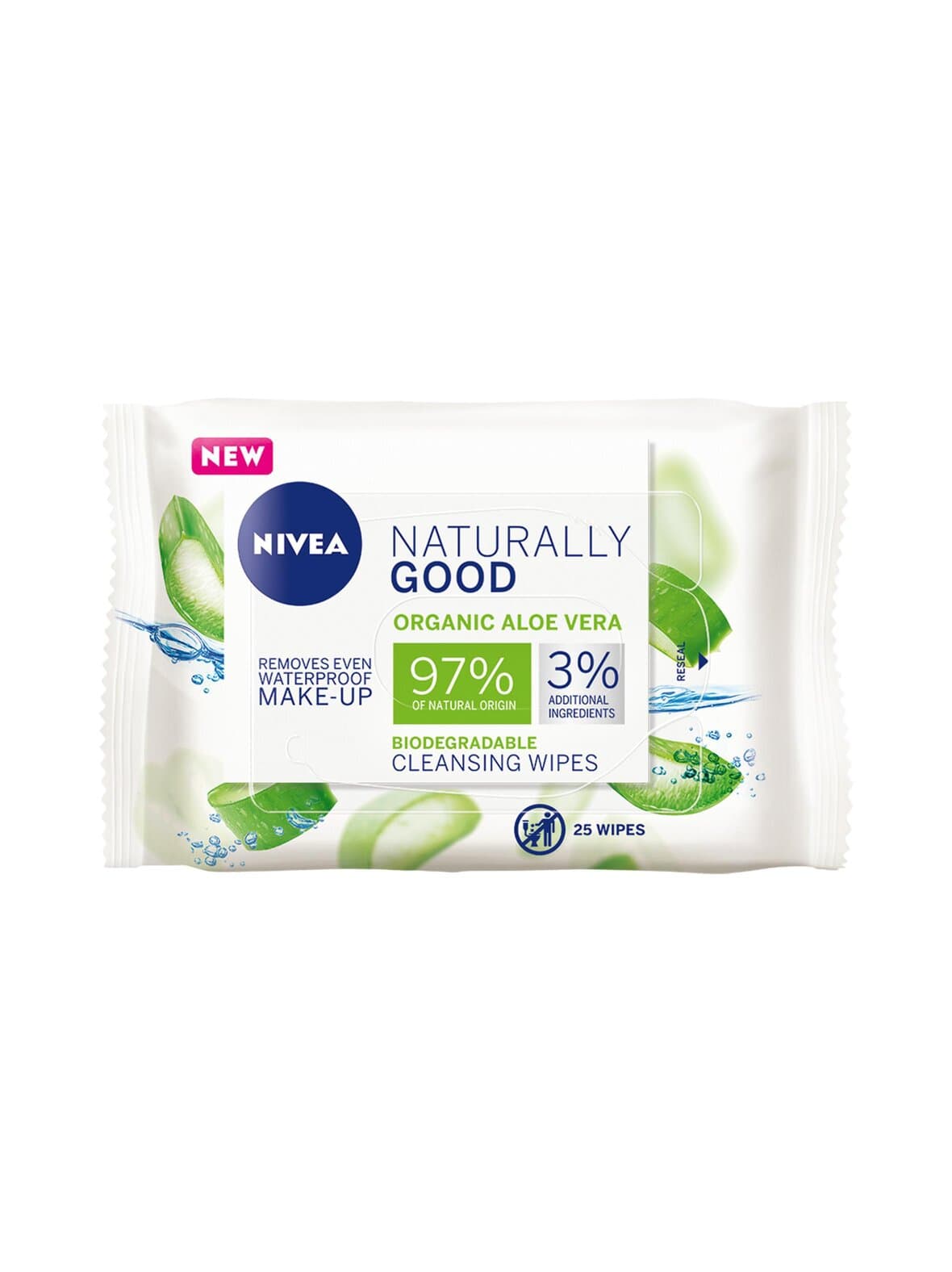 Naturally good face cleansing wipes -puhdistusliinat – Nivea