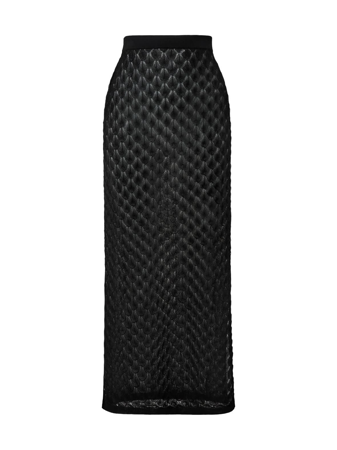 Fannie pointelle -neulottu maksihame – Malina