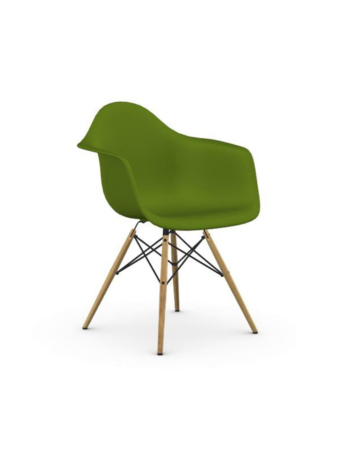 Eames daw re -tuoli käsinojilla forest/vaalea vaahtera – Vitra