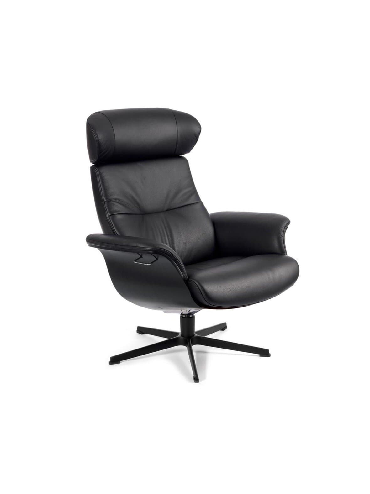 Timeout-nojatuoli fantasy-nahka musta/musta – Conform