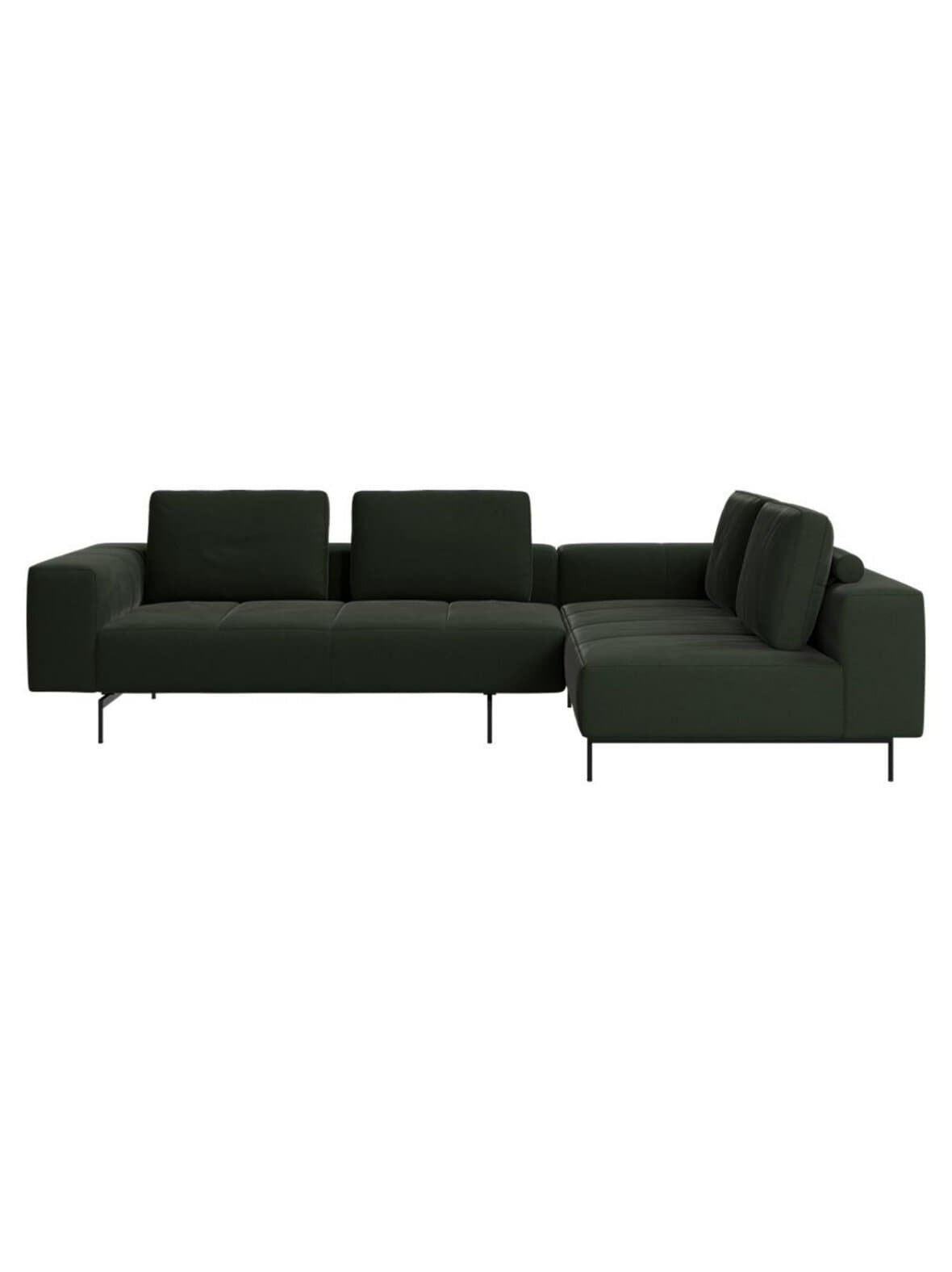 Amsterdam-kulmasohva bologna-kangas 3256 tummanvihreä l 288 cm – BoConcept