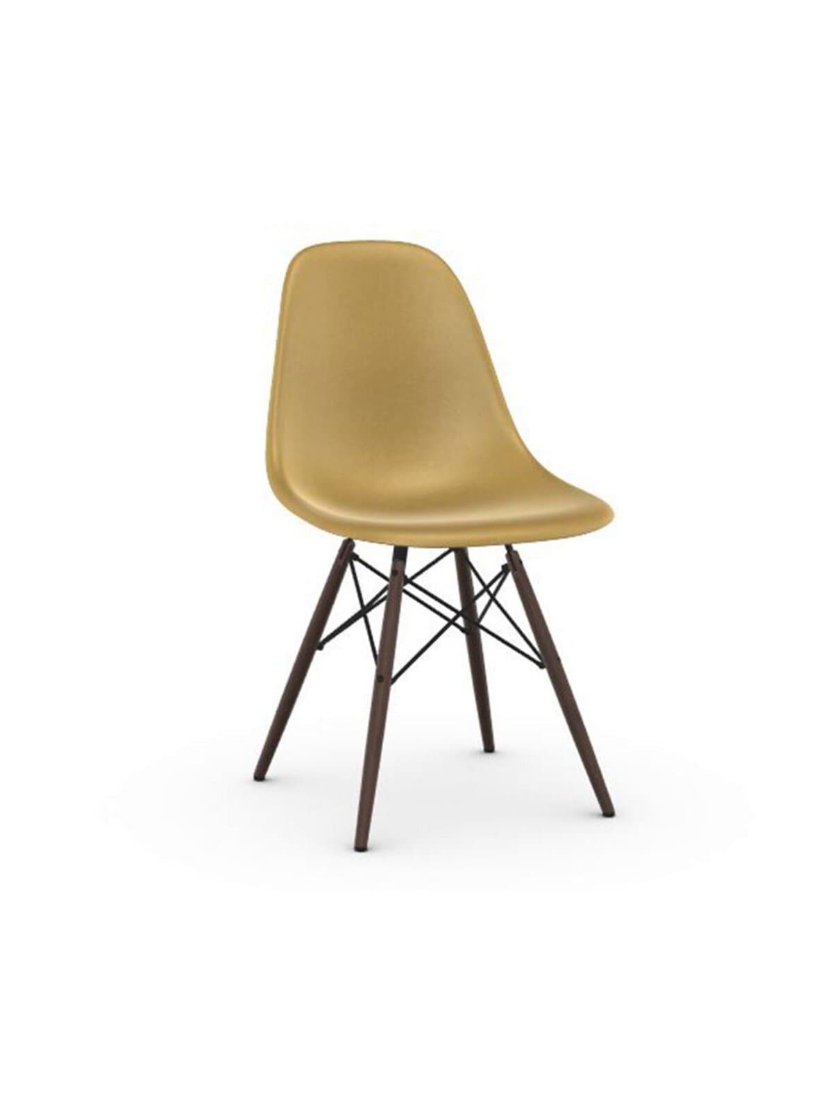 Eames dsw fiberglass -tuoli ochre light/tumma vaahtera – Vitra