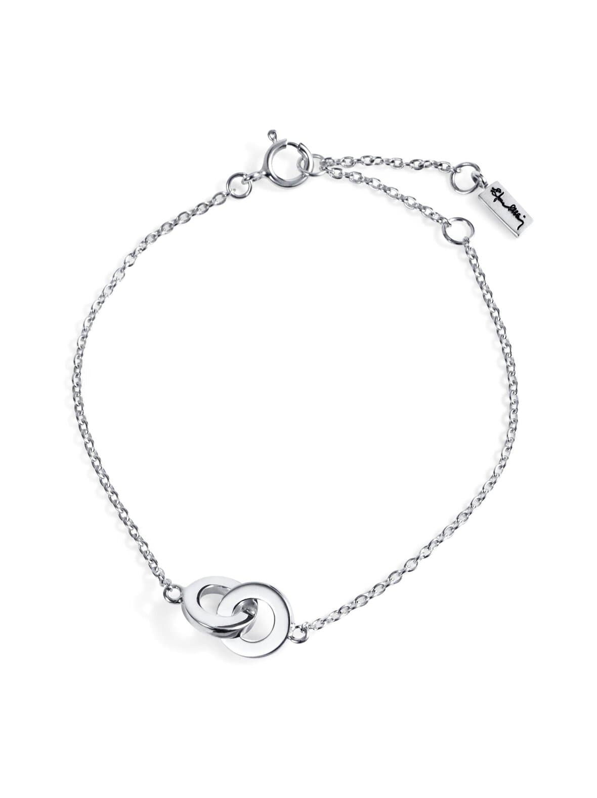 You & me - hopeinen rannekoru – Efva Attling