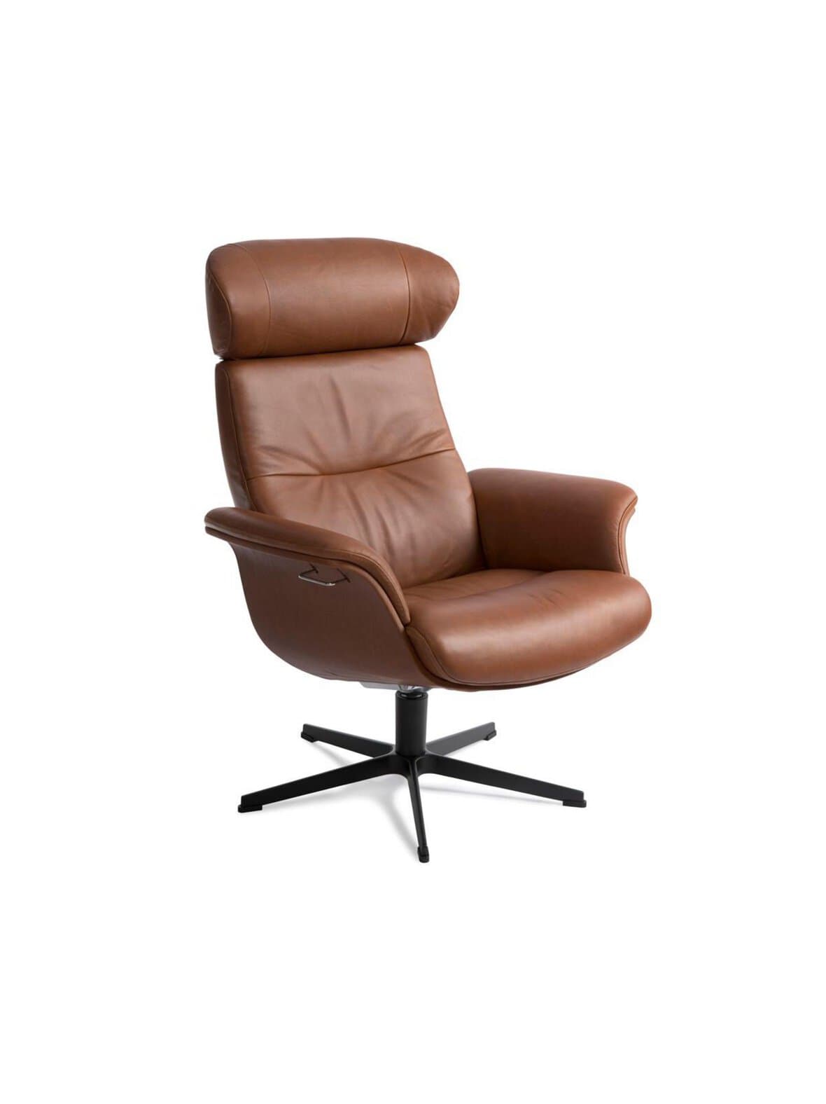 Timeout-nojatuoli western-nahka cognac – Conform