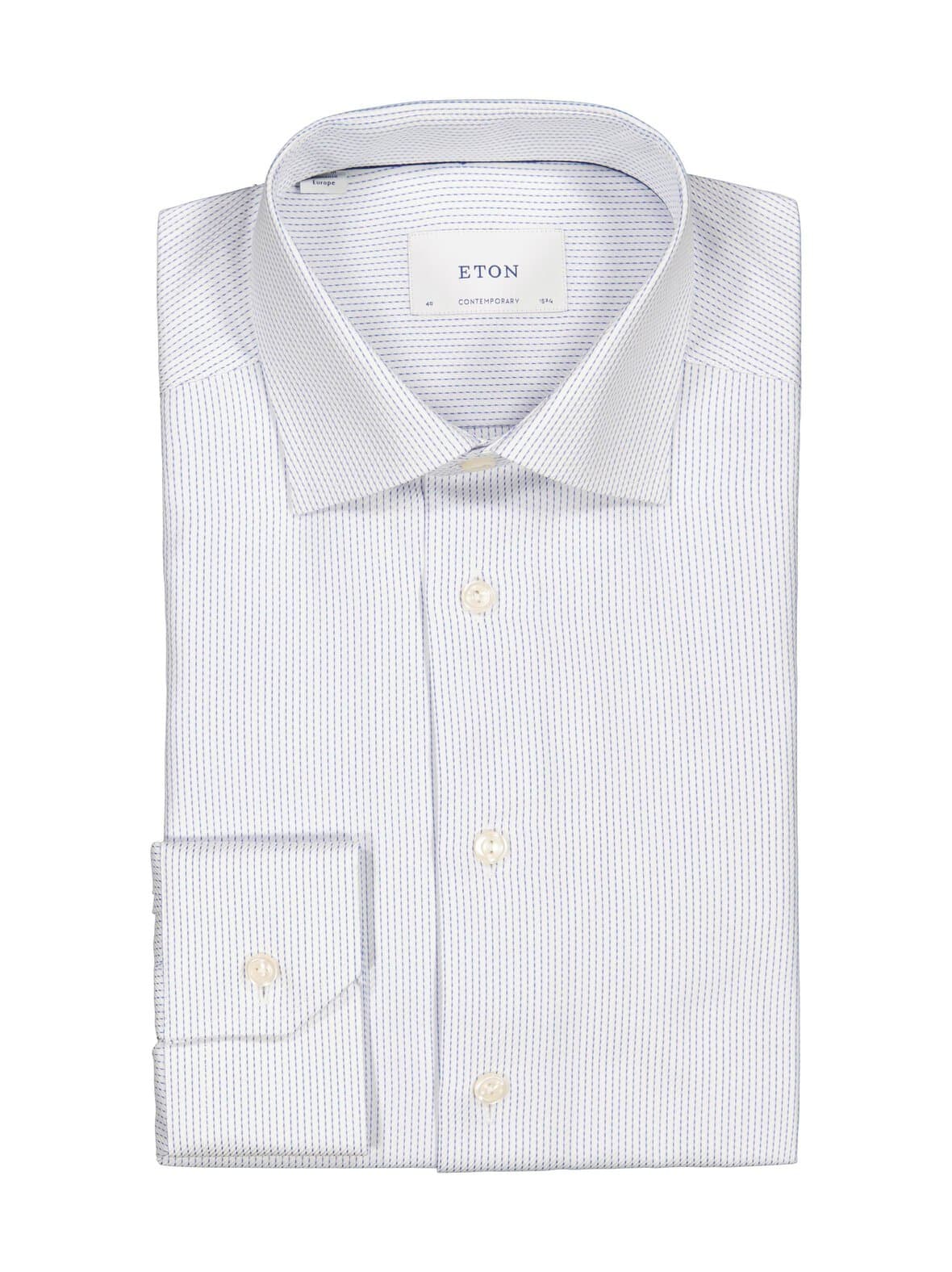 Contemporary fit semi solid signature -kauluspaita – Eton