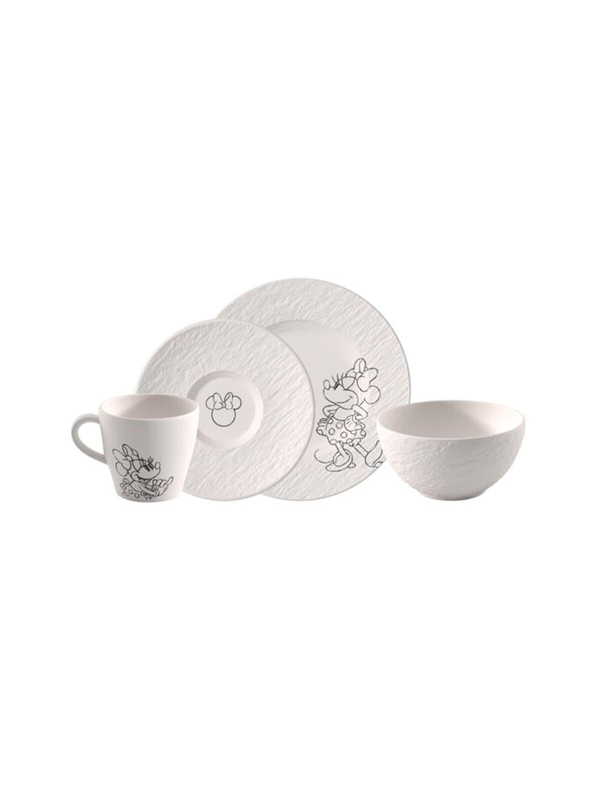 Manufacture rock mickey breakfast blanc -astiasto 4-osainen – Villeroy Boch
