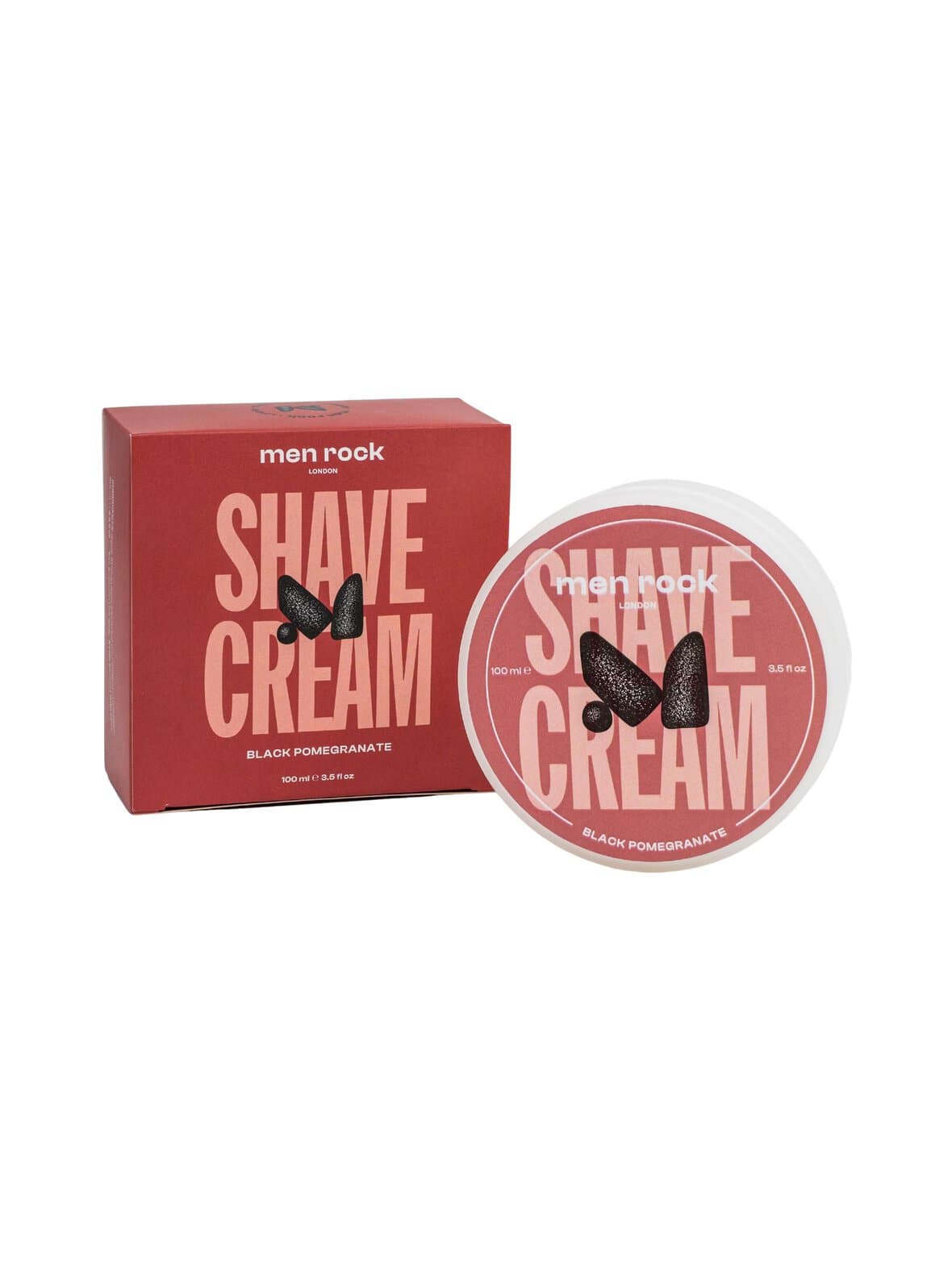 Shave cream black pomegranate -parranajovoide – Men Rock
