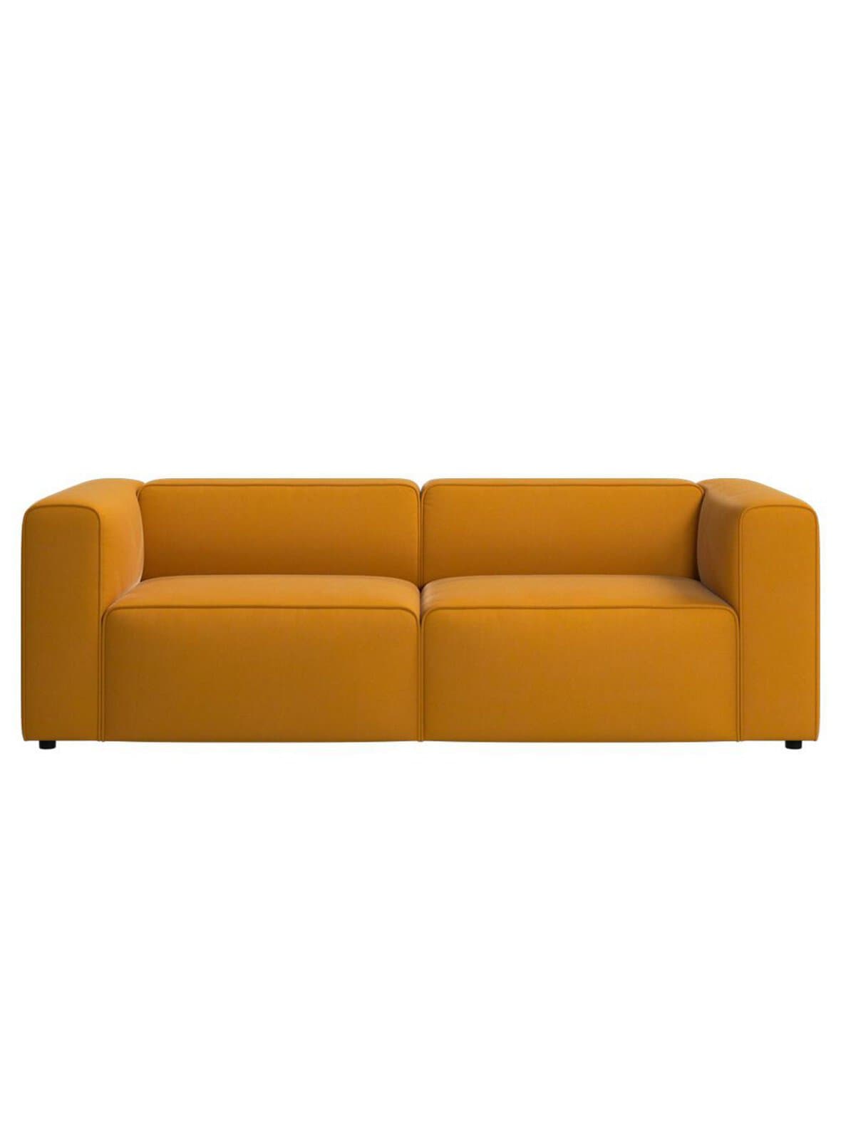 Carmo-sohva bologna-kangas 3255 sinapinkeltainen l 218 cm – BoConcept