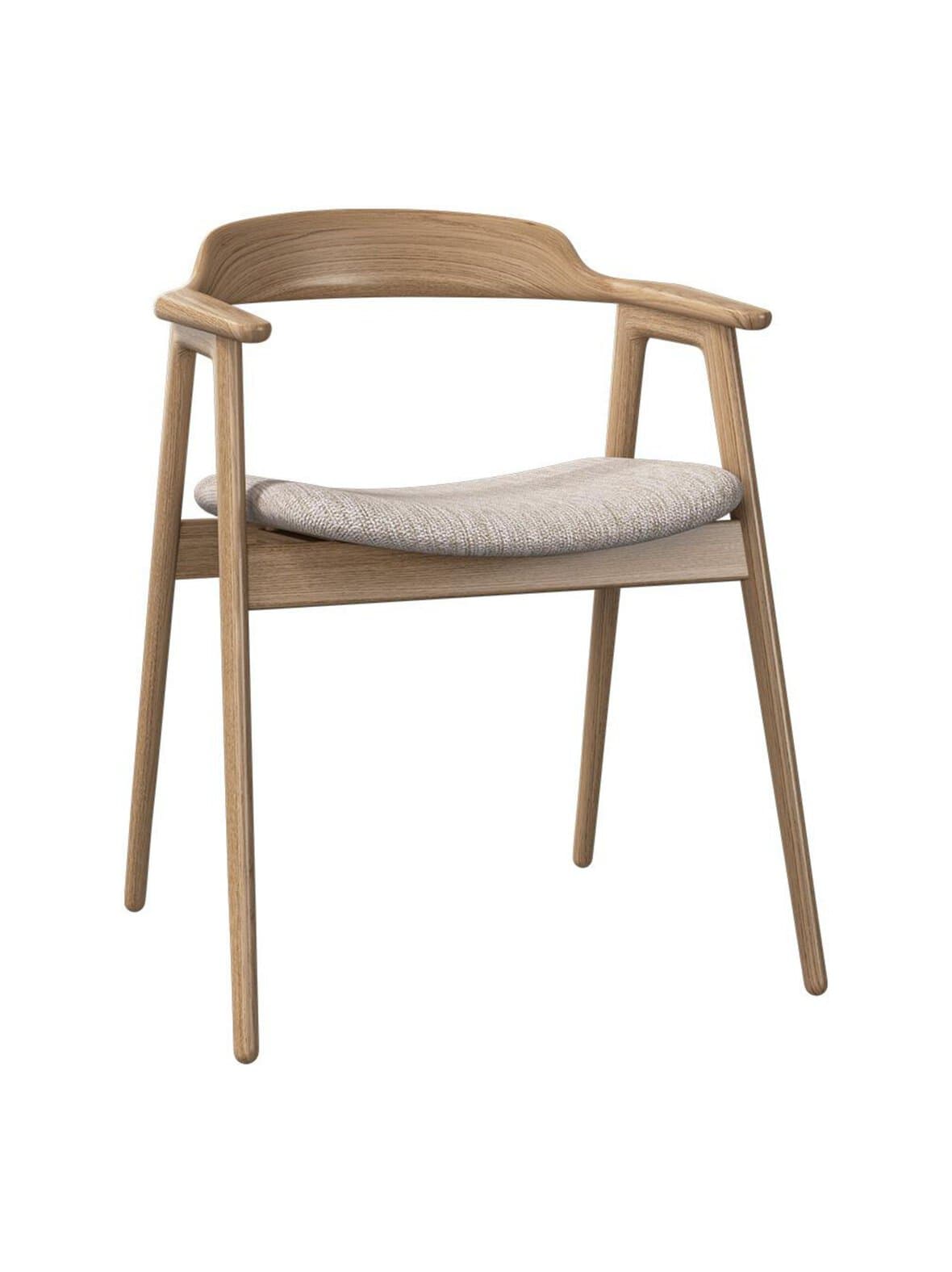 Seoul-tuoli capri-kangas 3230 beige / tammi – BoConcept