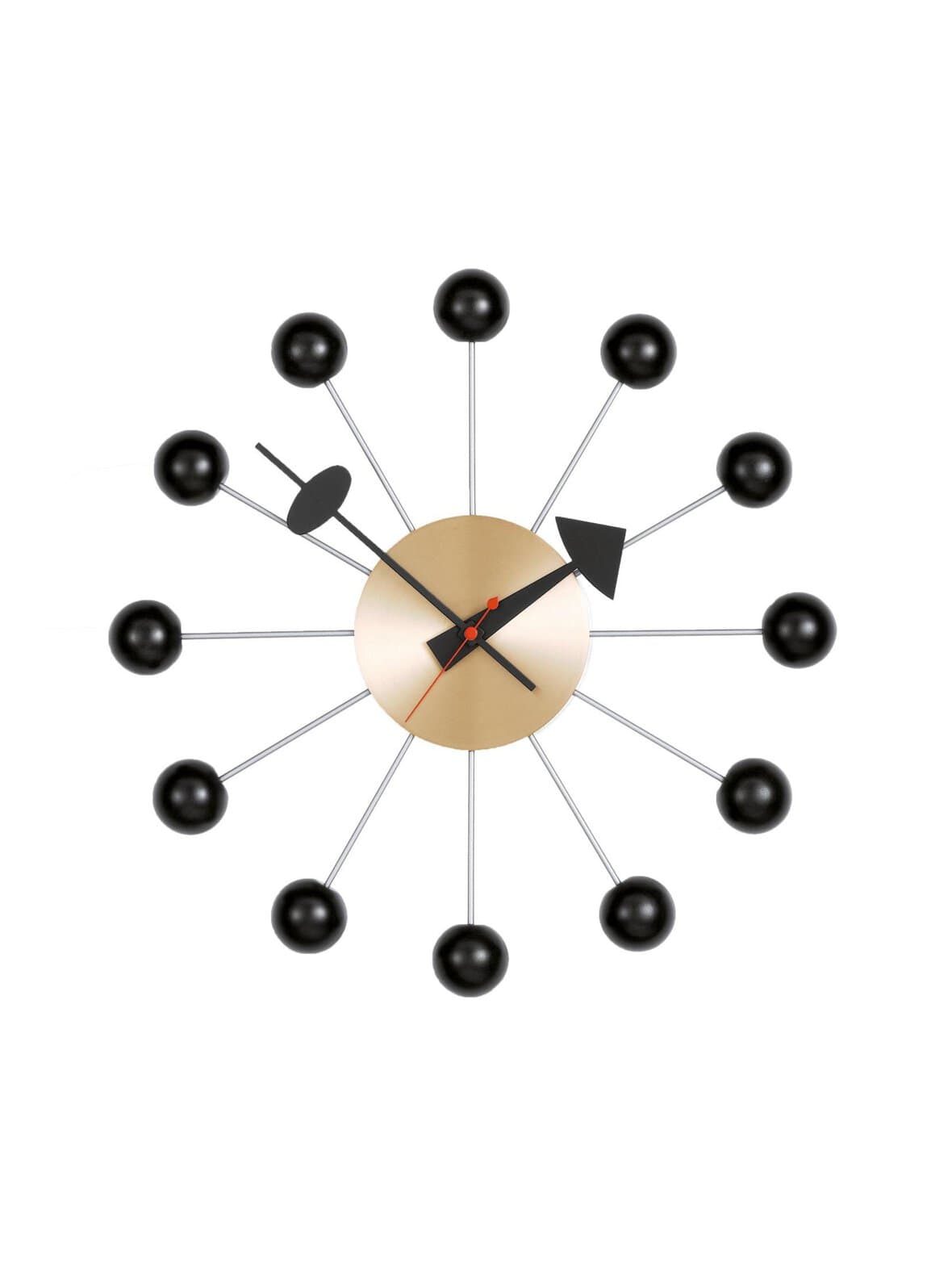Ball-seinäkello messinki/musta ø 33 cm – Vitra