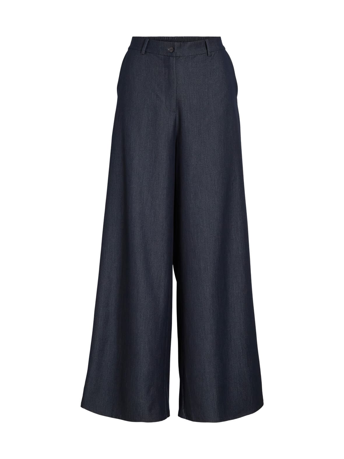 Viofala high waist -leveälahkeiset housut – VILA