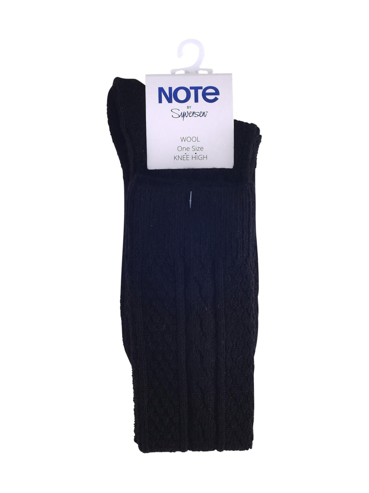 Knee high wool cable -villasekoitepolvisukat – Note