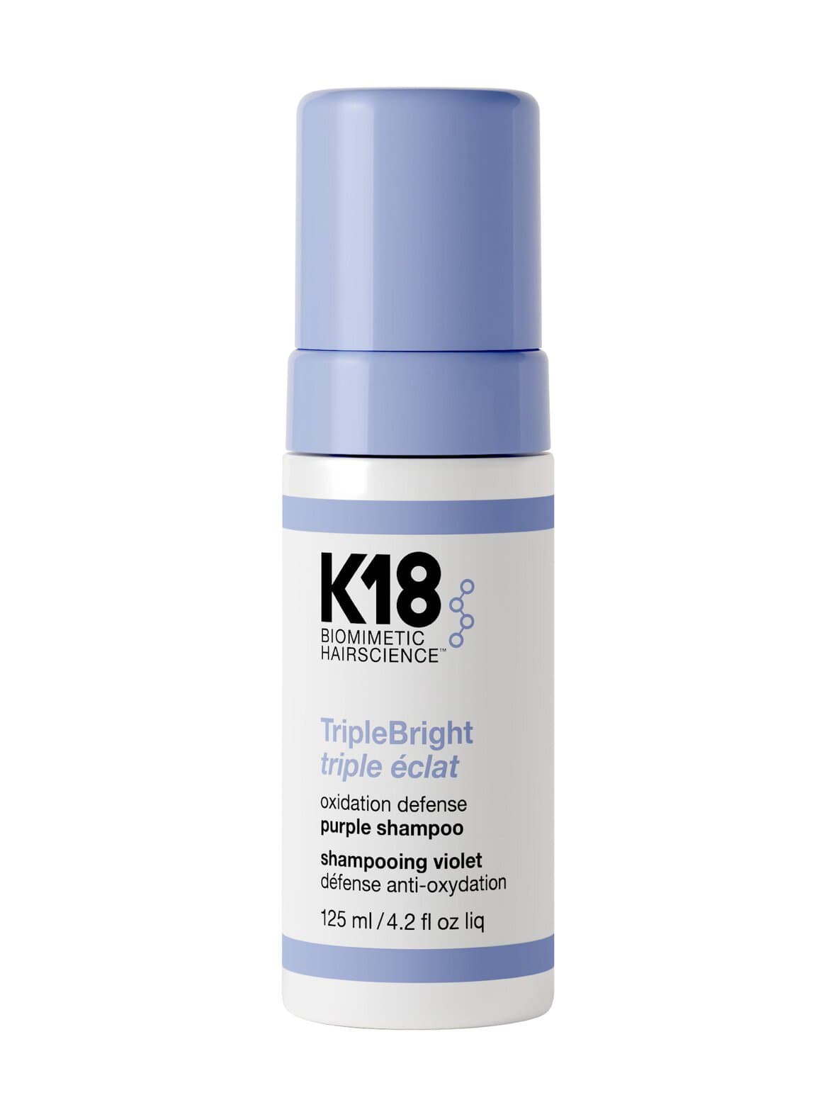 Triplebright™ oxidation defense purple shampoo – K18