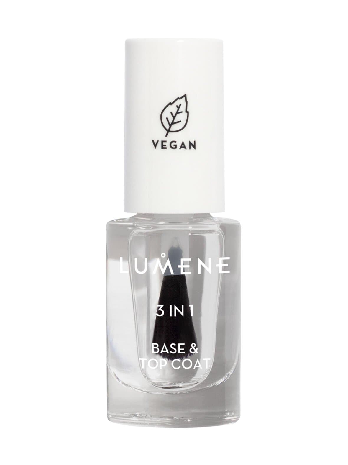 3 in 1 base & top coat -alus- ja päällyslakka 5 ml – Lumene
