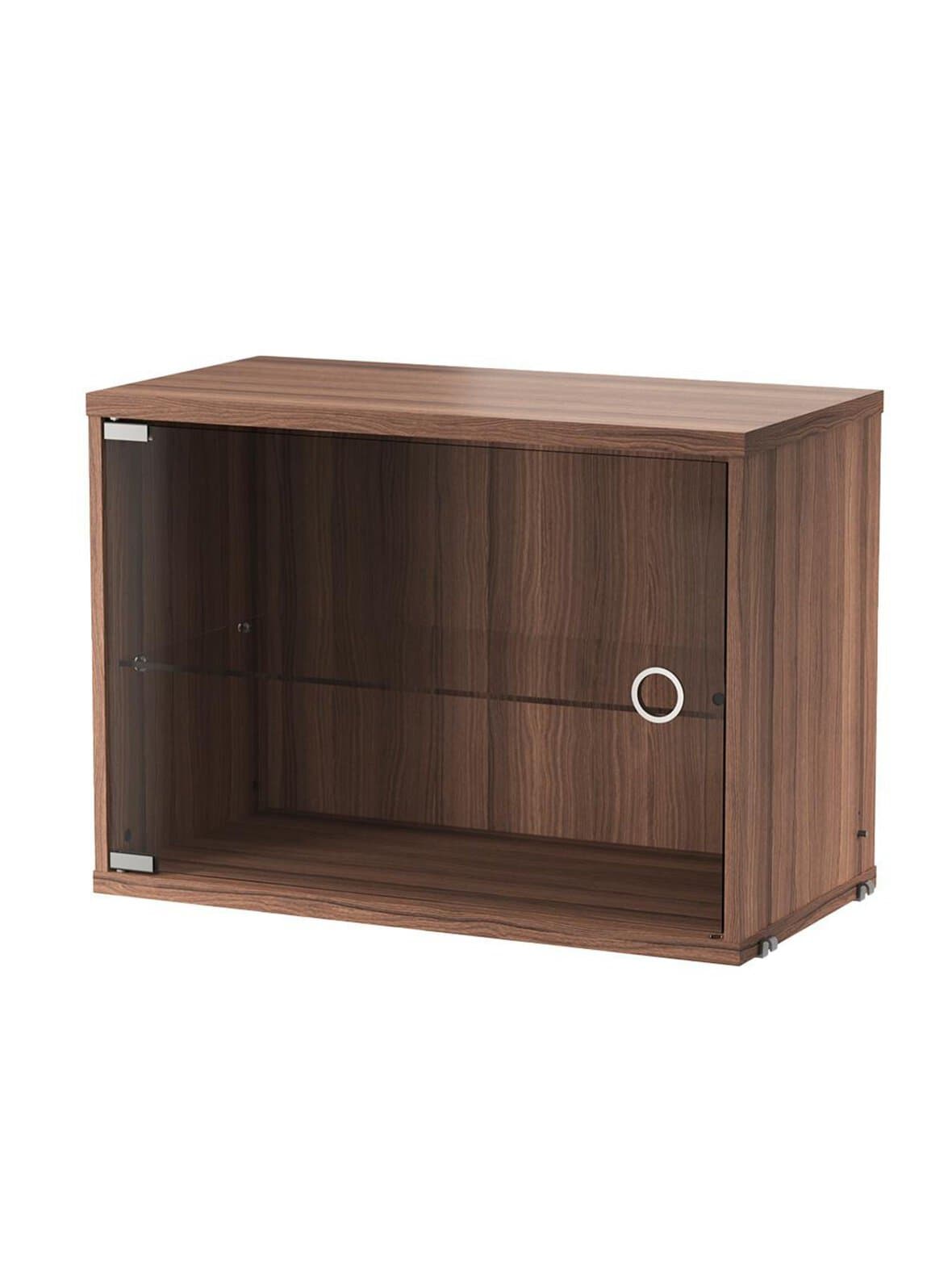 String-vitriinikaappi pähkinä 58 x 30 cm – String Furniture