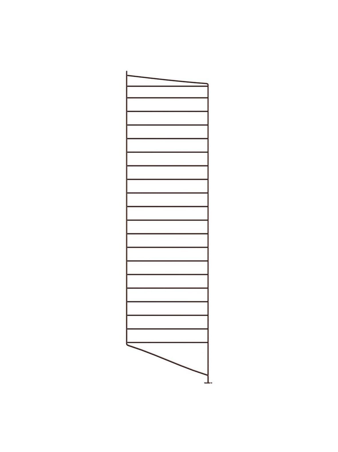 String-lattiasivupaneeli tummanruskea 115 x 30 cm – String Furniture