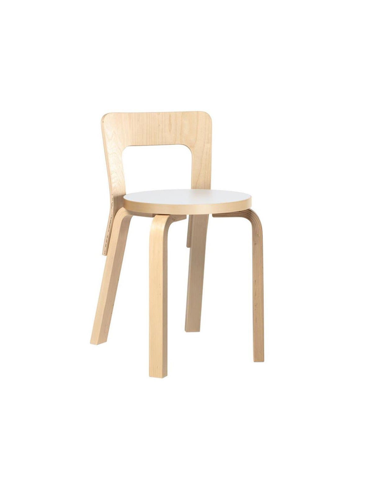 Tuoli 65 koivu/valkoinen laminaatti – Artek