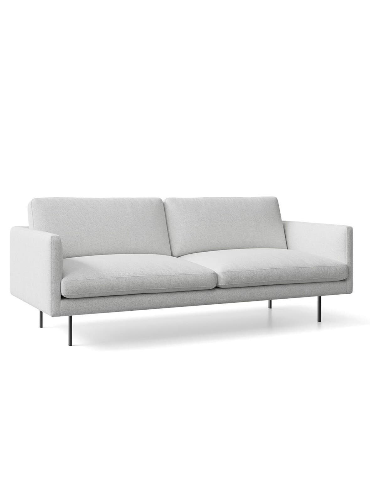 Basel-sohva verso-kangas 101 vaaleanharmaa l 200 cm – Adea