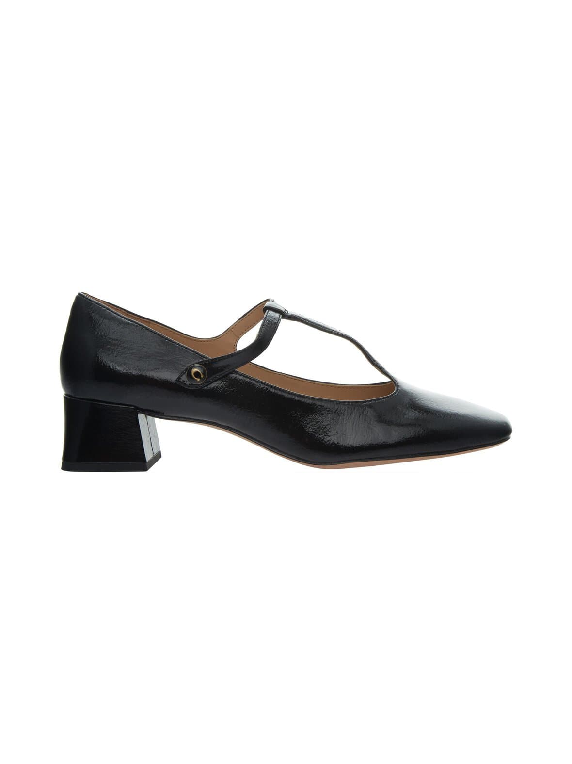 Angelina glazed leather t-strap mary jane -avokkaat – Coach
