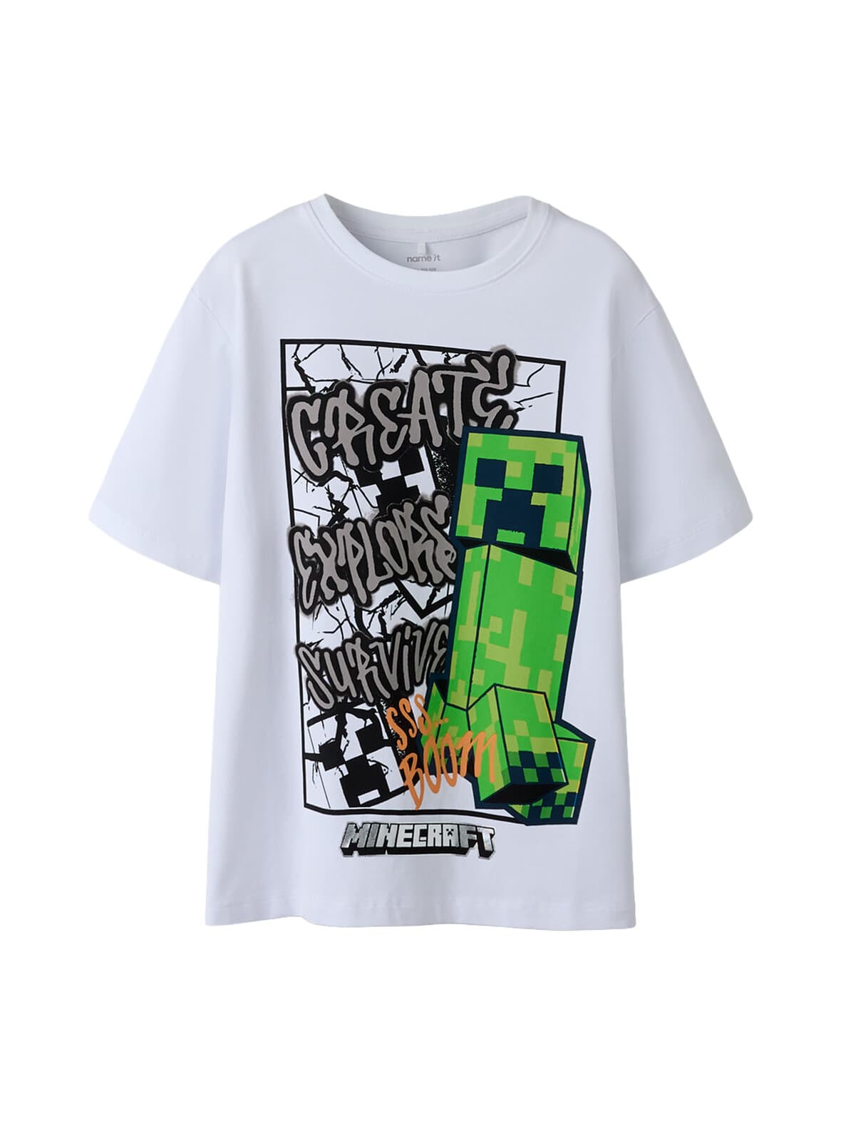 Nkmmase minecraft regular t-paita – NAME IT