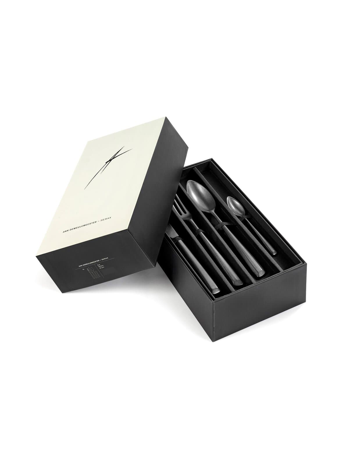 Cutlery by ann demeulemeester zoë anthracite -aterinsetti, 24 osaa – Serax