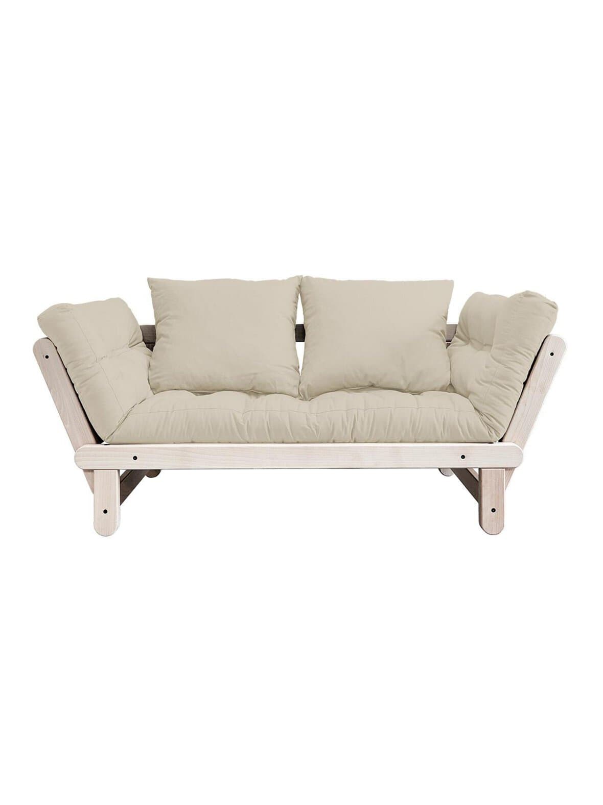Beat-futonsohva beige/mänty l 162 cm – Karup
