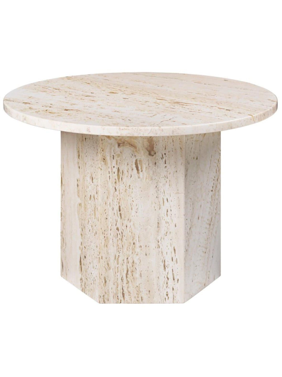 Epic-sohvapöytä valkoinen ⌀ 60 cm – GUBI