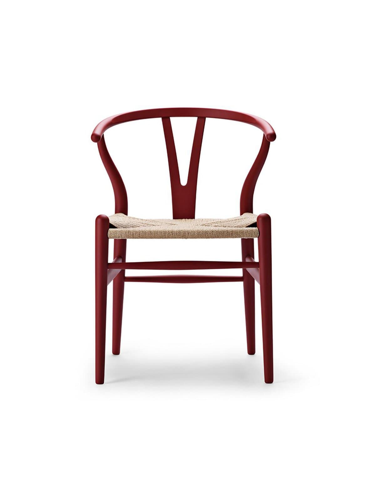 Ch24 wishbone -tuoli luonnollisenvärinen istuin soft red brown – Carl Hansen & Son