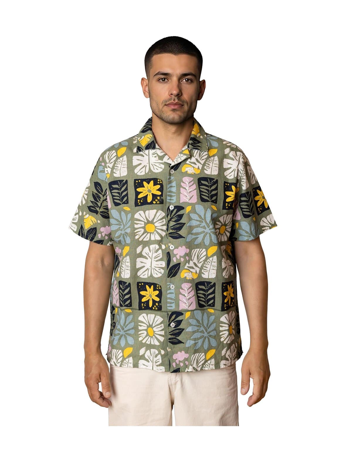 Sea cotton linen -kauluspaita – Fat Moose