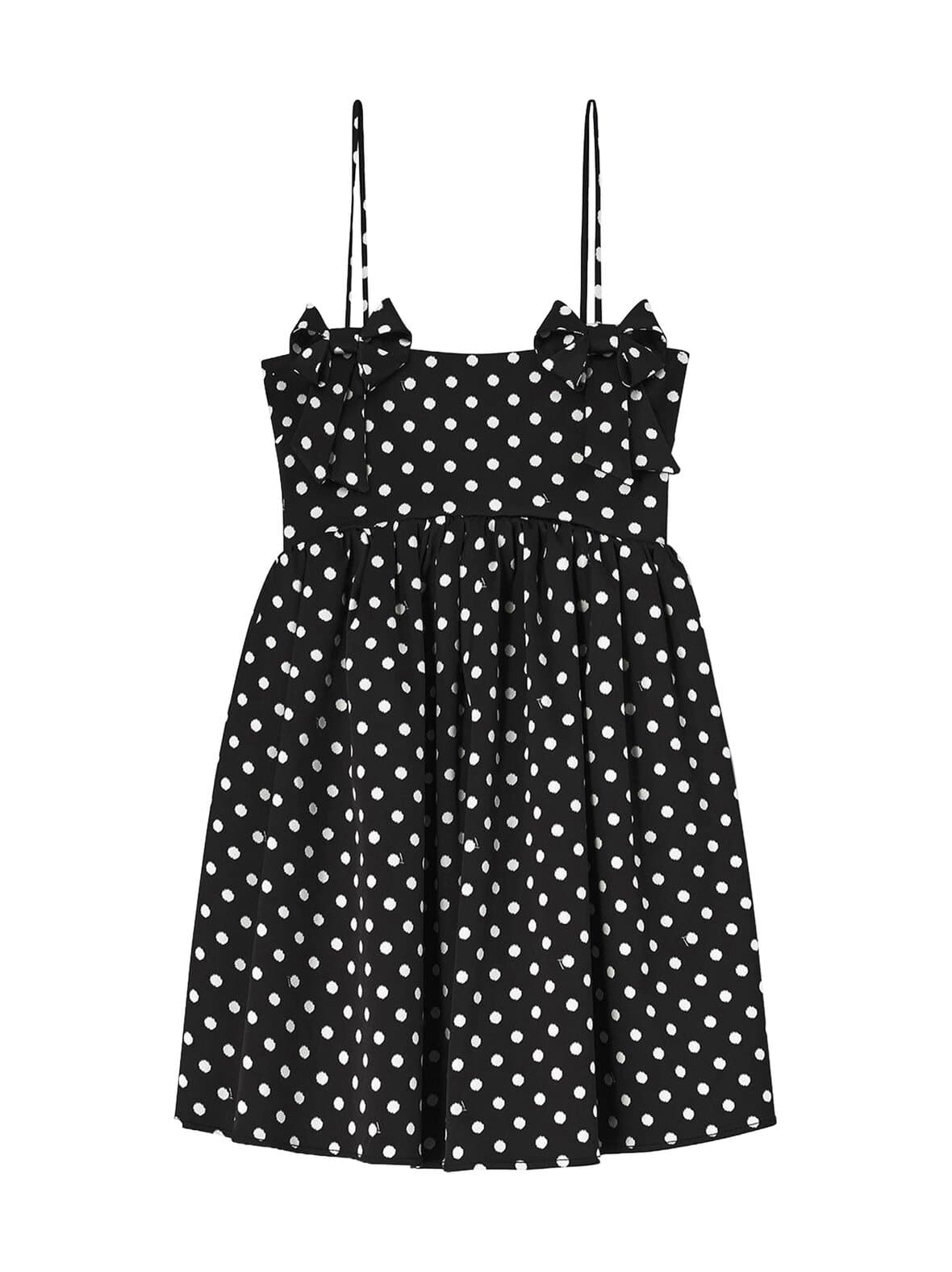 Printed double strap -satiiniminimekko – GANNI