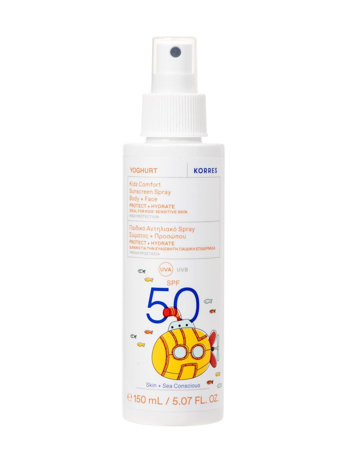 Yoghurt kids spf50 sunscreen spray -aurinkosuojaemulsio – KORRES