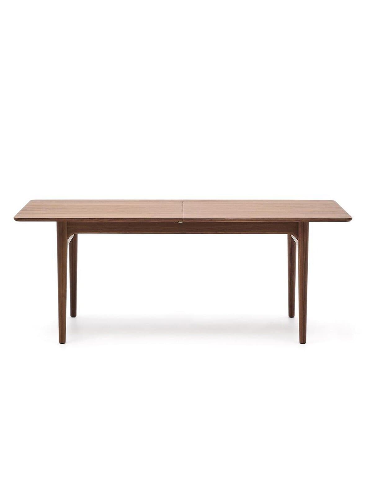 Elan- jatkettava ruokapöytä pähkinä 100 x 200/260 cm – Kave Home