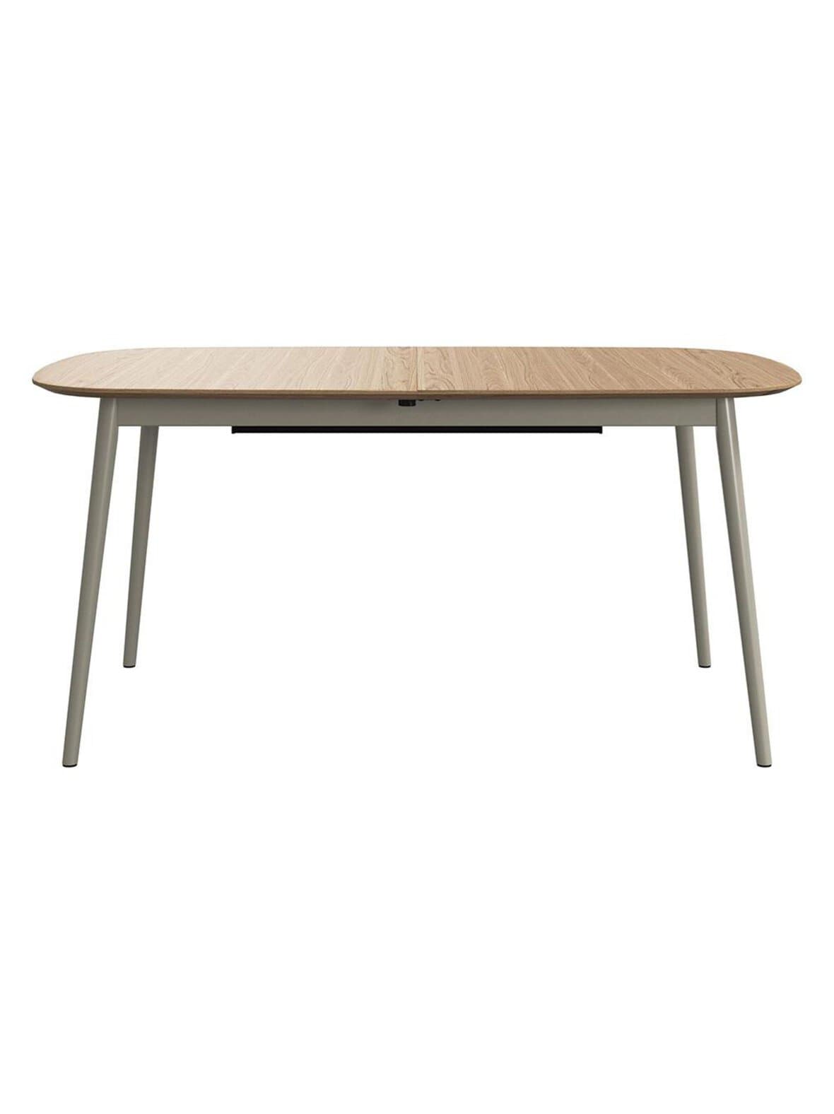 Kingston -jatkettava ruokapöytä tammi/tuhkanharmaa 100 x 160/230 cm – BoConcept