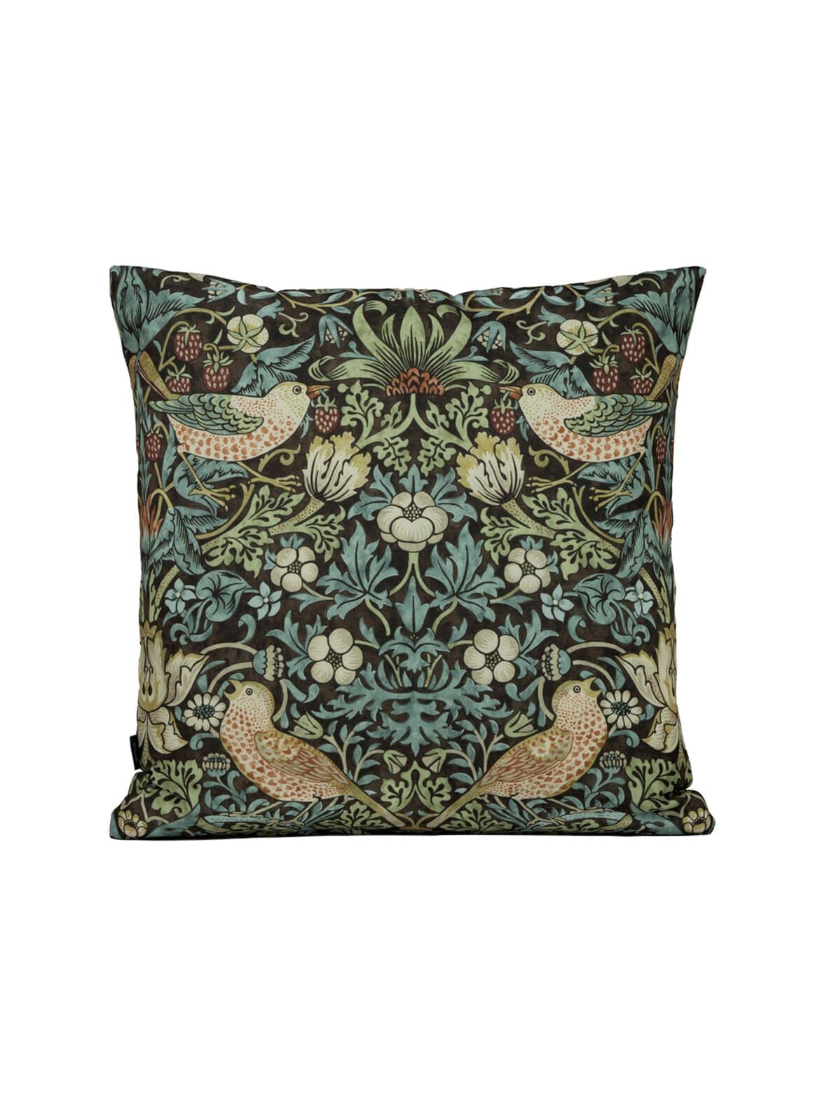 Sisustustyyny strawberry thief chocolate/slate 50 x 50 cm – Adea