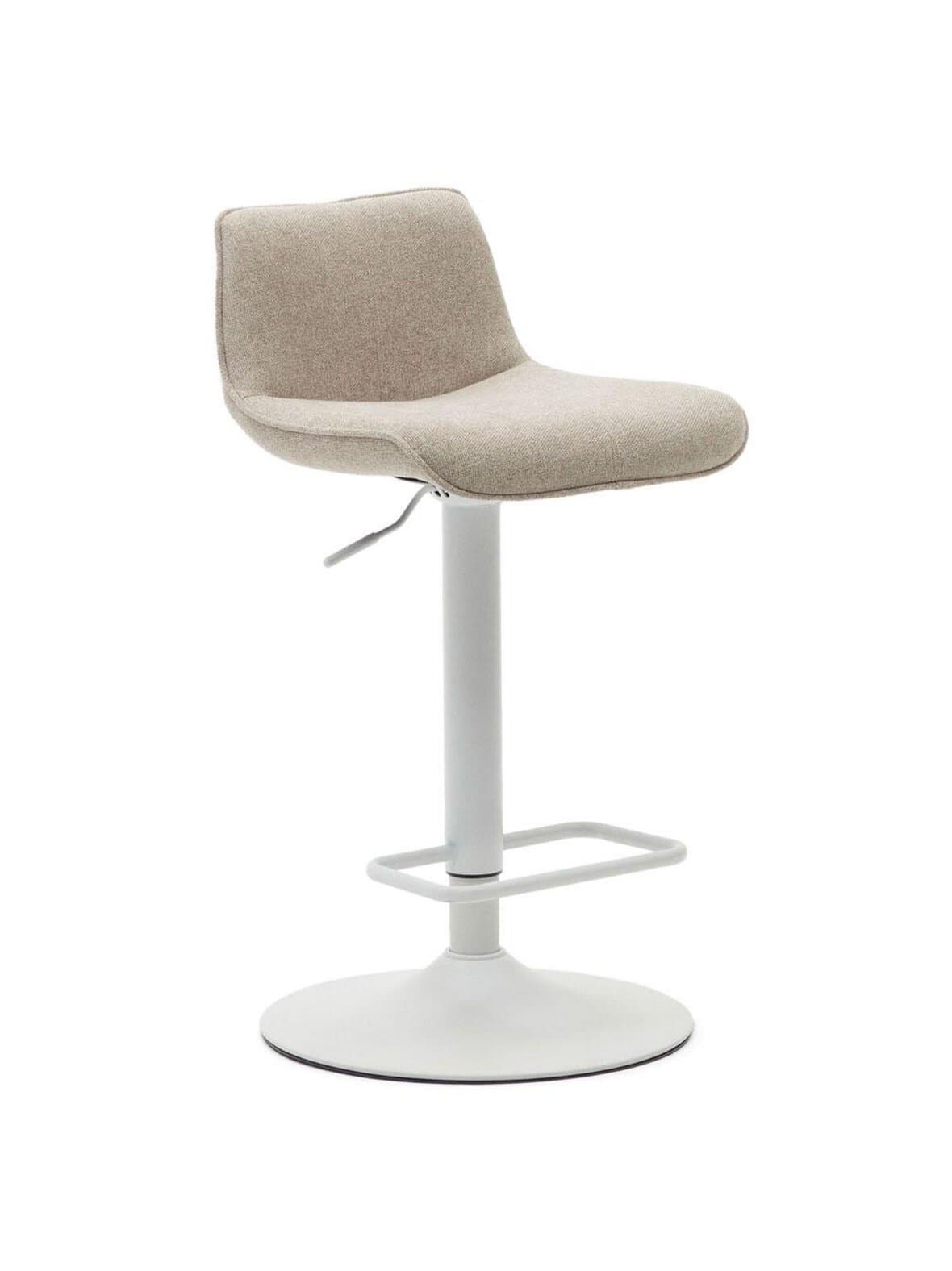 Zenda-baarituoli beige/valkoinen 81–102 cm – Kave Home