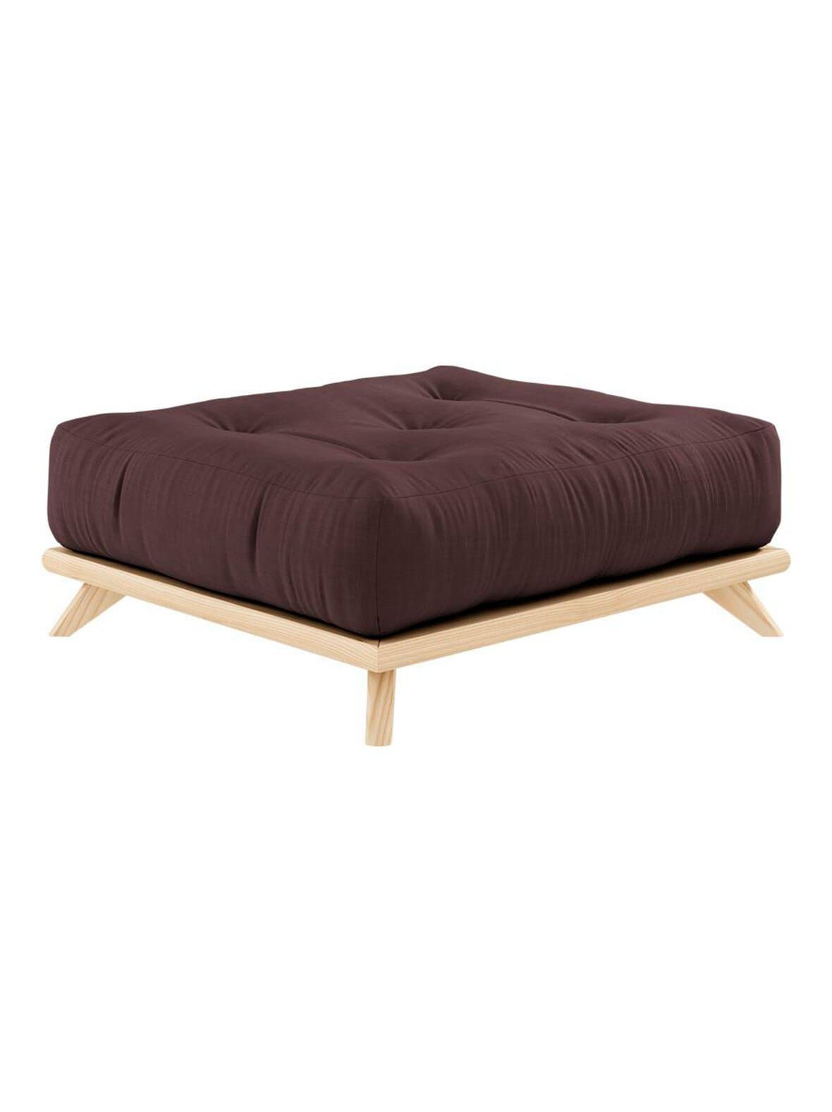 Senza-futonrahi brown/mänty – Karup