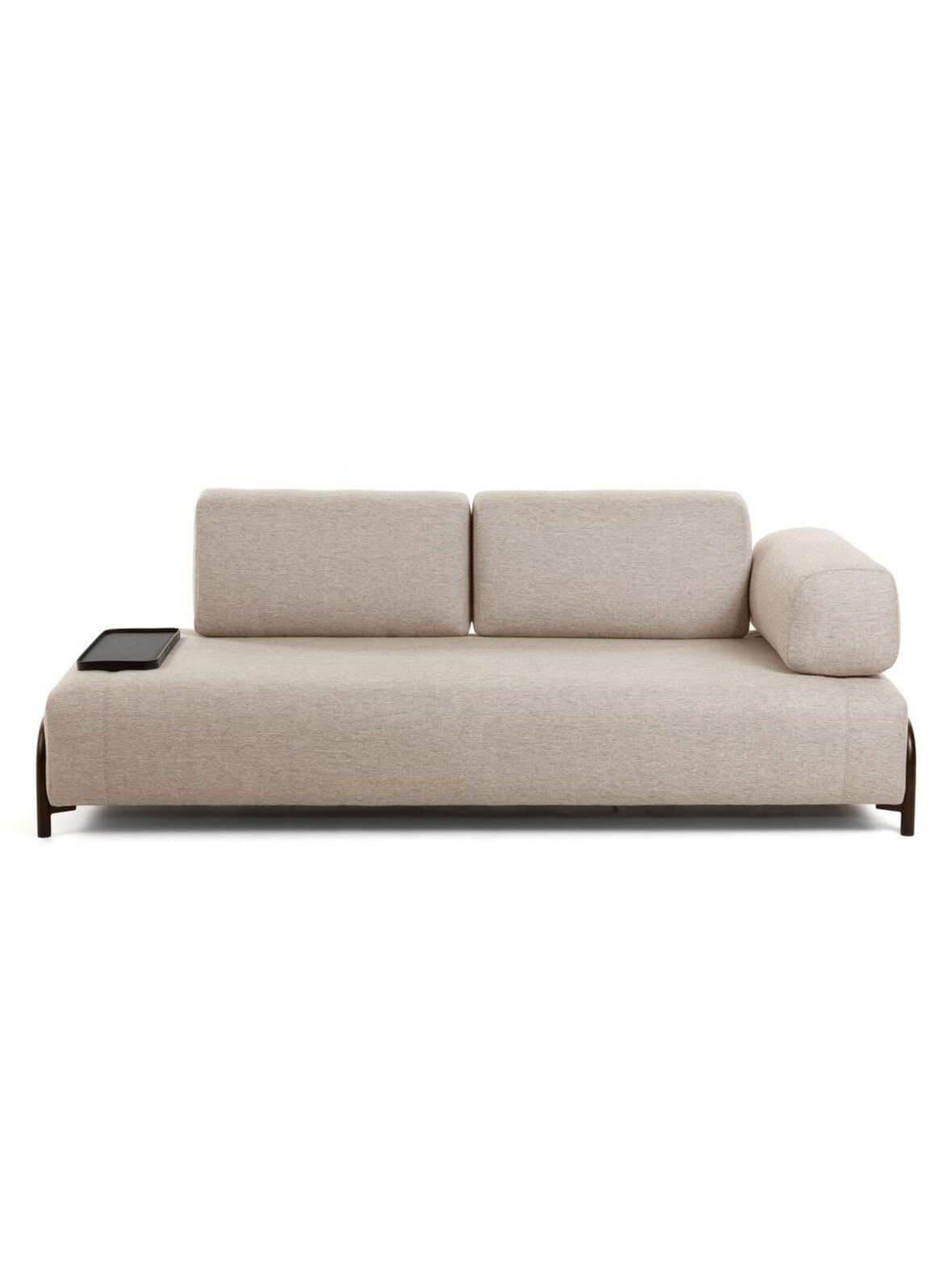 Compo-sohva beige l 232 cm, tarjottimella – Kave Home