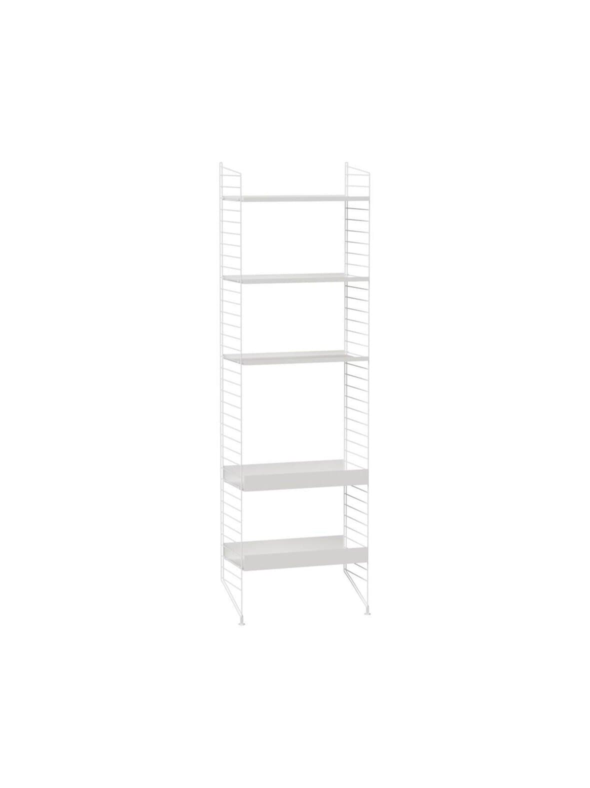 String system -hyllykokonaisuus valkoinen 58 x 200 cm – String Furniture