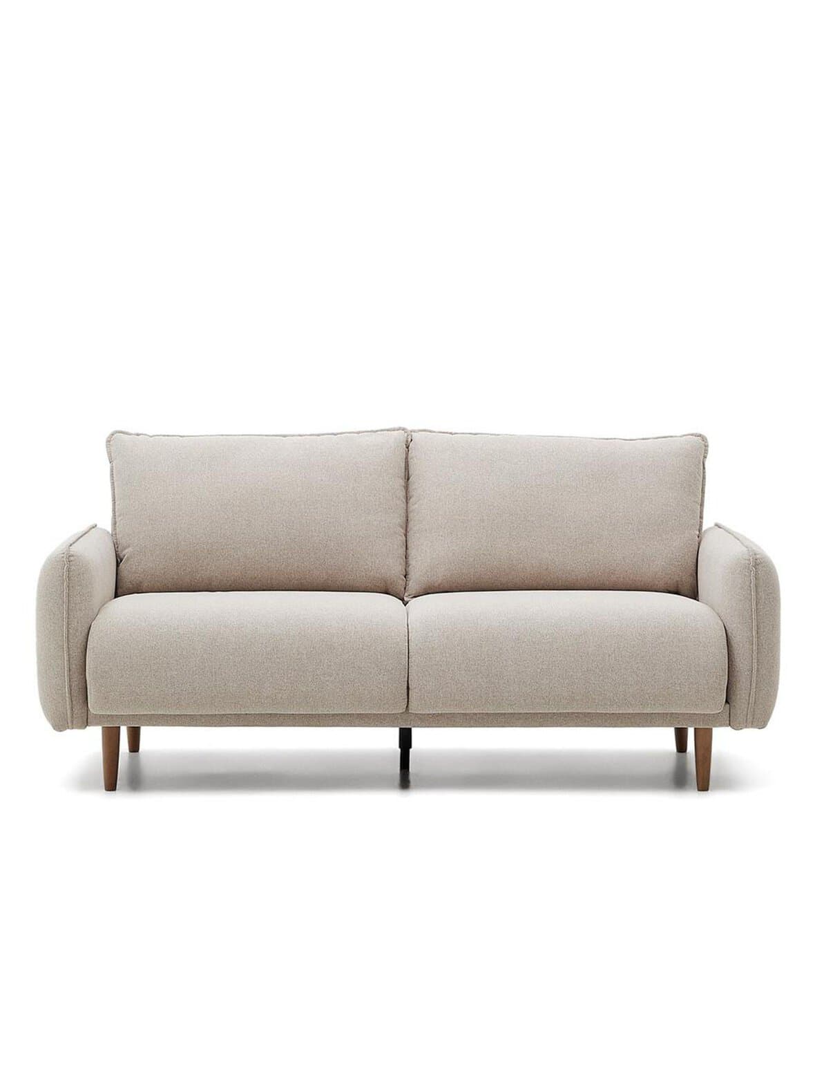 Carlota-sohva beige/pyökki l 184 cm – Kave Home