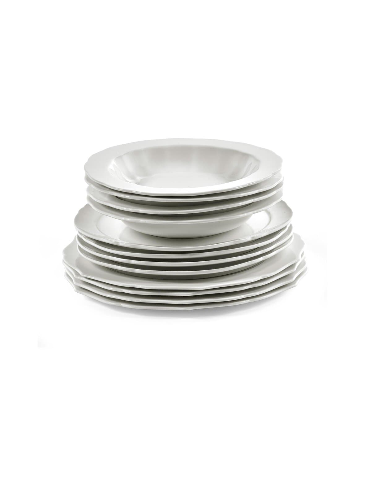 White silhouette dinner set -astiasarja 12 kpl – Serax